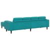 Living Room Sofa 3 pcs Turquoise 250 x 188 x 76 cm
