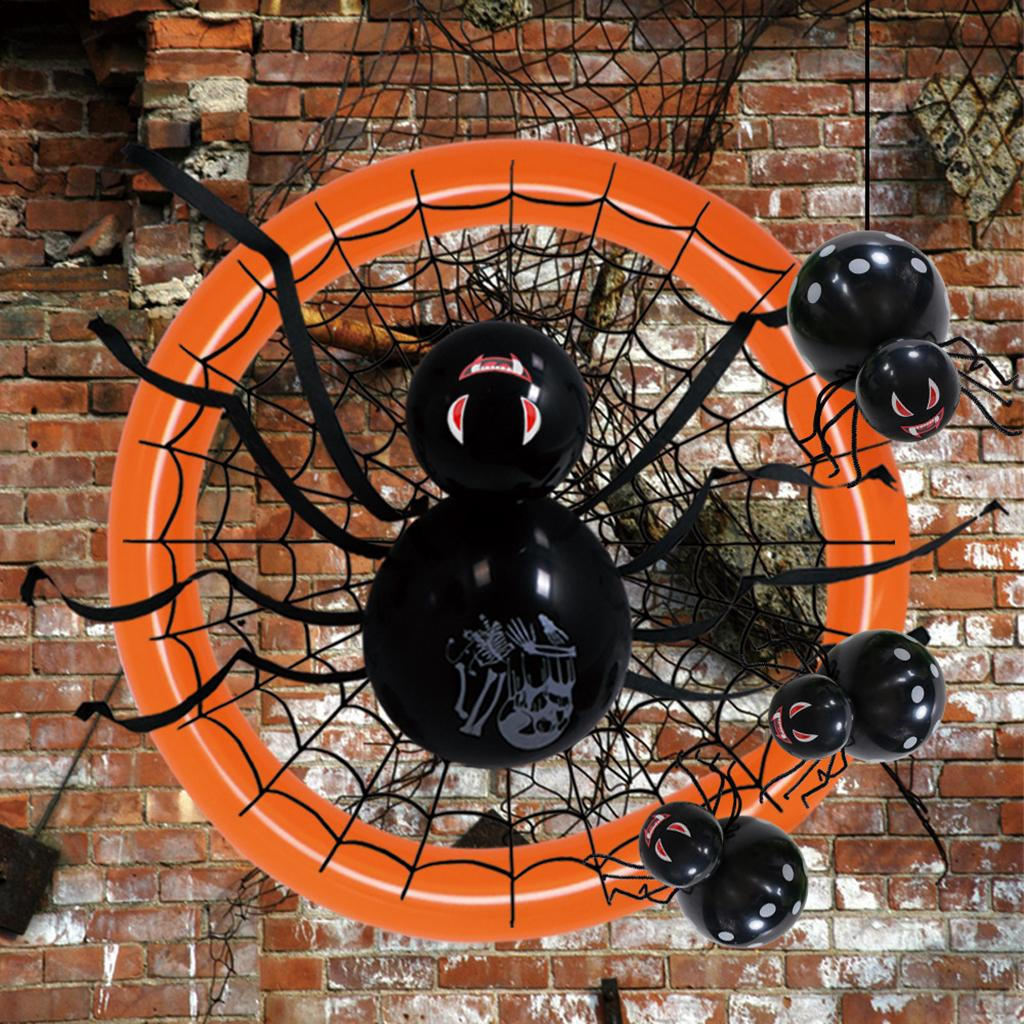 Набор для создания гирлянды-арки из шаров «Паук» Серые шары для тематических вечеринок Украшения