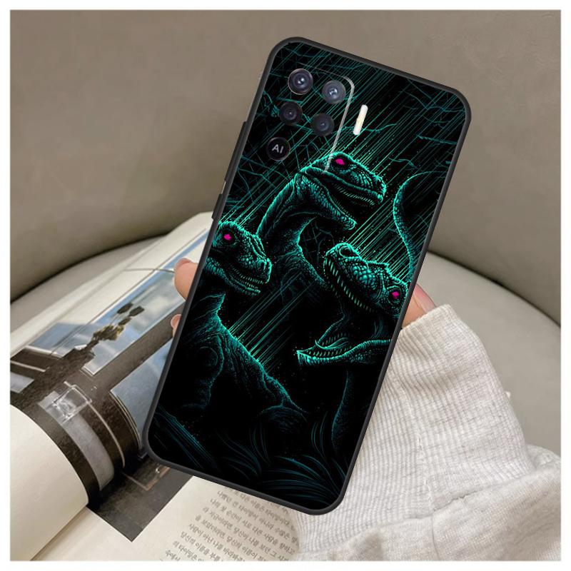 Jurassic Dinosaur World For OPPO A15 A16 A17 A5 A9 A31 A53 A54 A57 S A74 A94 A77 A76 A96 A52 A72 A91 A92 A93 Case