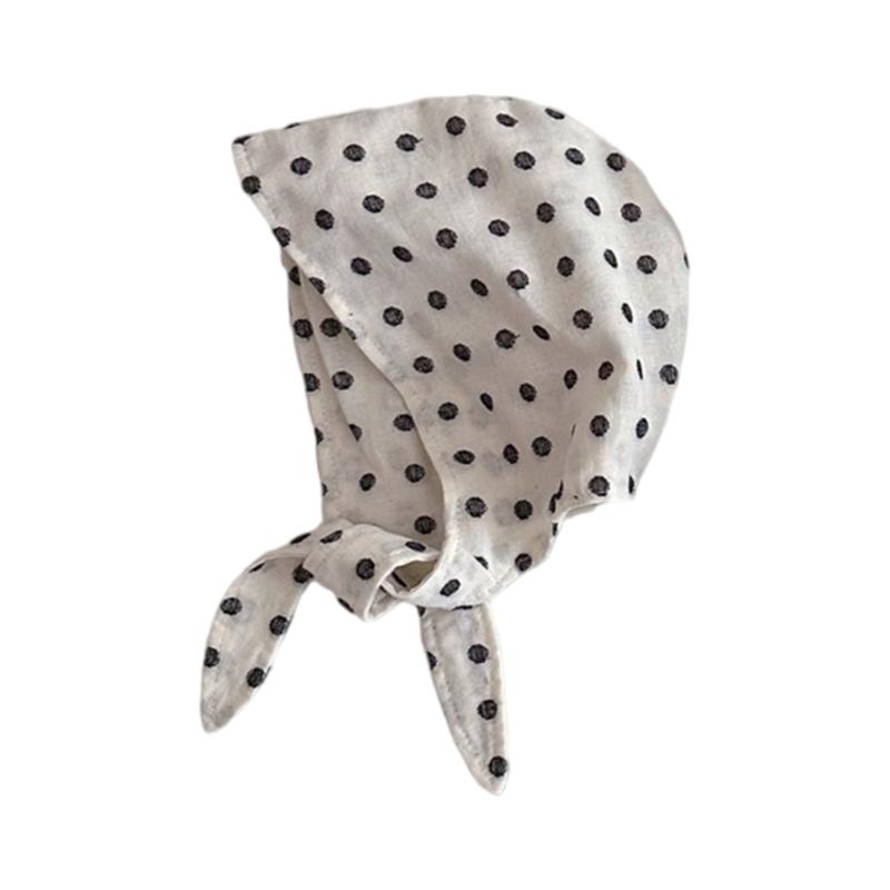 Детская повязка на голову с узором в горошек, детские шапочки, детские шапки-тюрбаны, мягкие детские головные уборы, идеально подходят для мальчиков и девочек в возрасте от 0 до 3 лет