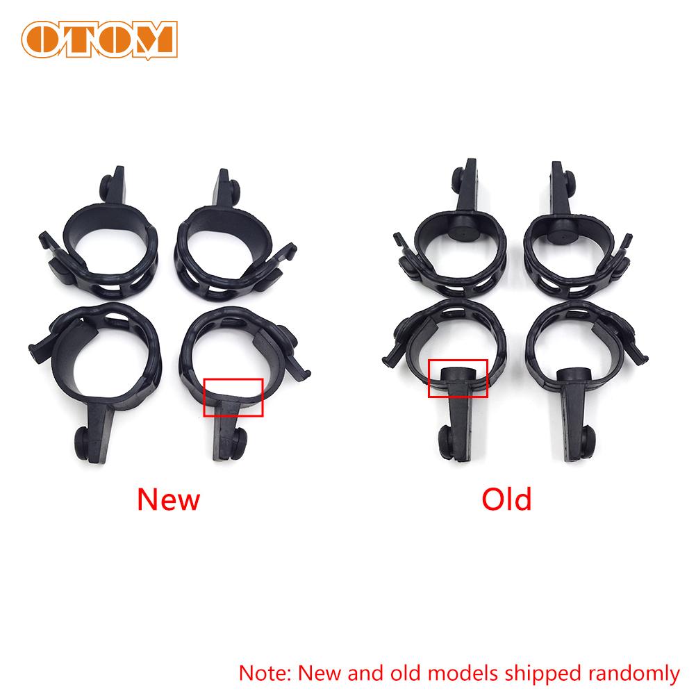 OTOM 4 Pieces Motorcycle Headlight Mask Rubber Fix Brackets Strips Motocross Accessories For KTM XCW EXCF HUSQVARNA FC TC TX FX