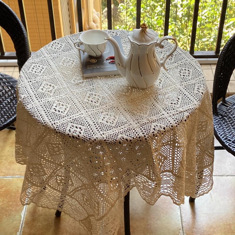 Европейские зеленые ажурные скатерти в стиле ретро, вязаные крючком, кружевные, настольная подкладка, бытовые износостойкие противоскользящие круглые подкладки для стола