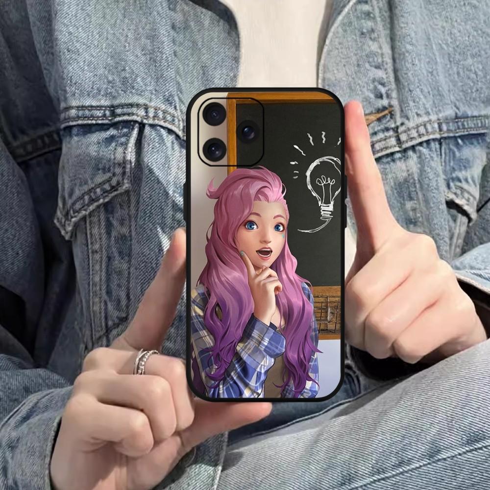 Чехол для телефона S-Seraphine Game L-LoL для Samsung S20 S21 S22 S23 S24 Note 20 4G 5G Plus, ультра черный мягкий чехол