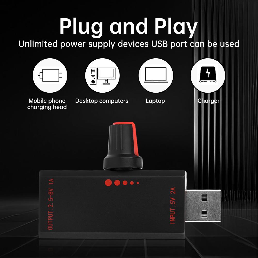 5 Вт DC5V 2A Высокомощный Бесступенчатый Регулятор Скорости Регулируемый Управляющий Вентилятор Охладитель Тип-C USB Вентилятор Скорость Радиатор Аксессуары