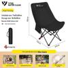 Series Clear High-Back Folding Moon Chair