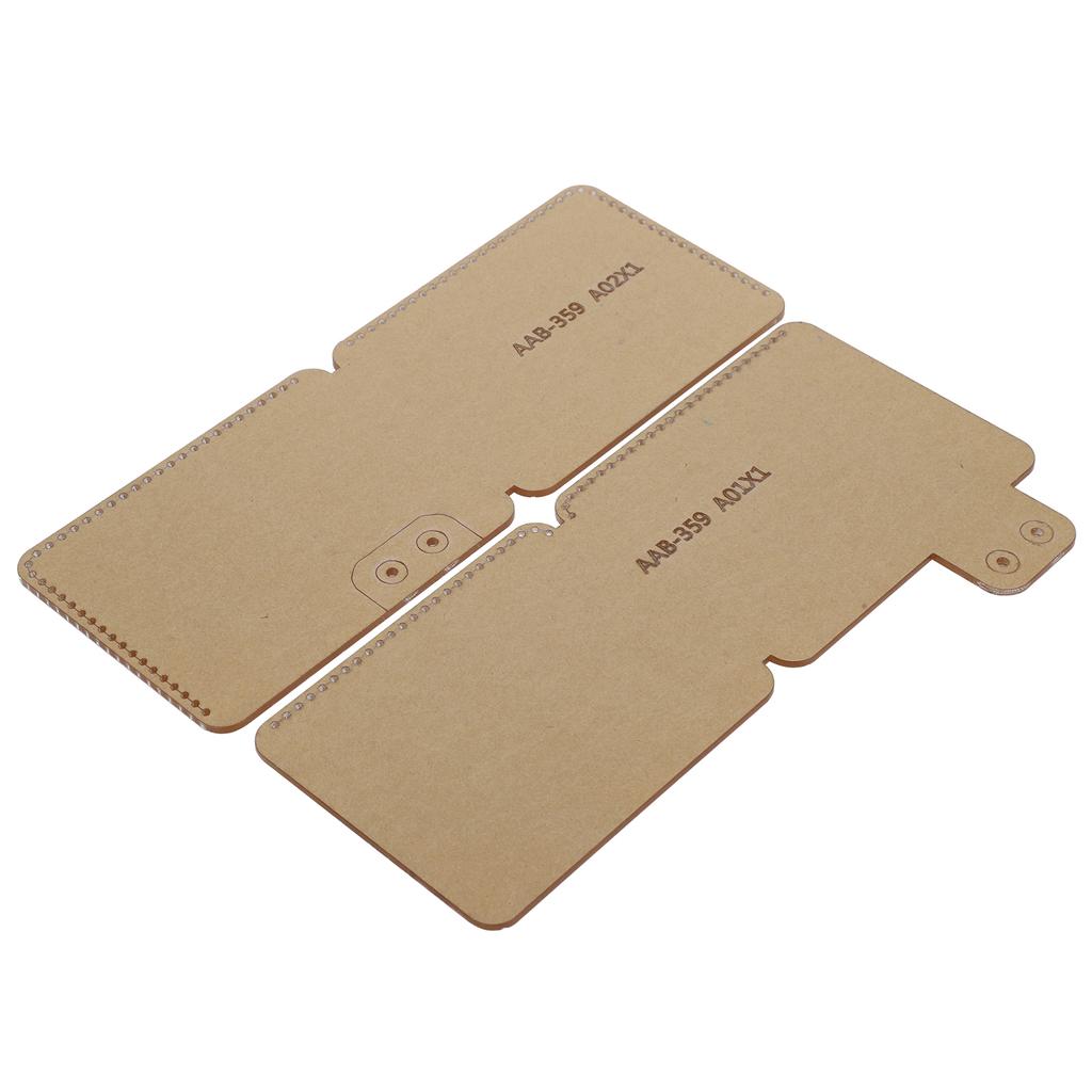 2Pcs Acrylic Card Template Clear Transparent Leather HandMade Craft DIY Tool AAB359