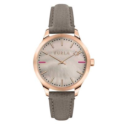 Furla ЧАСЫ FURLA Женские LIKE 36 мм Розовое золото Серый кожаный ремешок R4251119501 Женские [Товар]