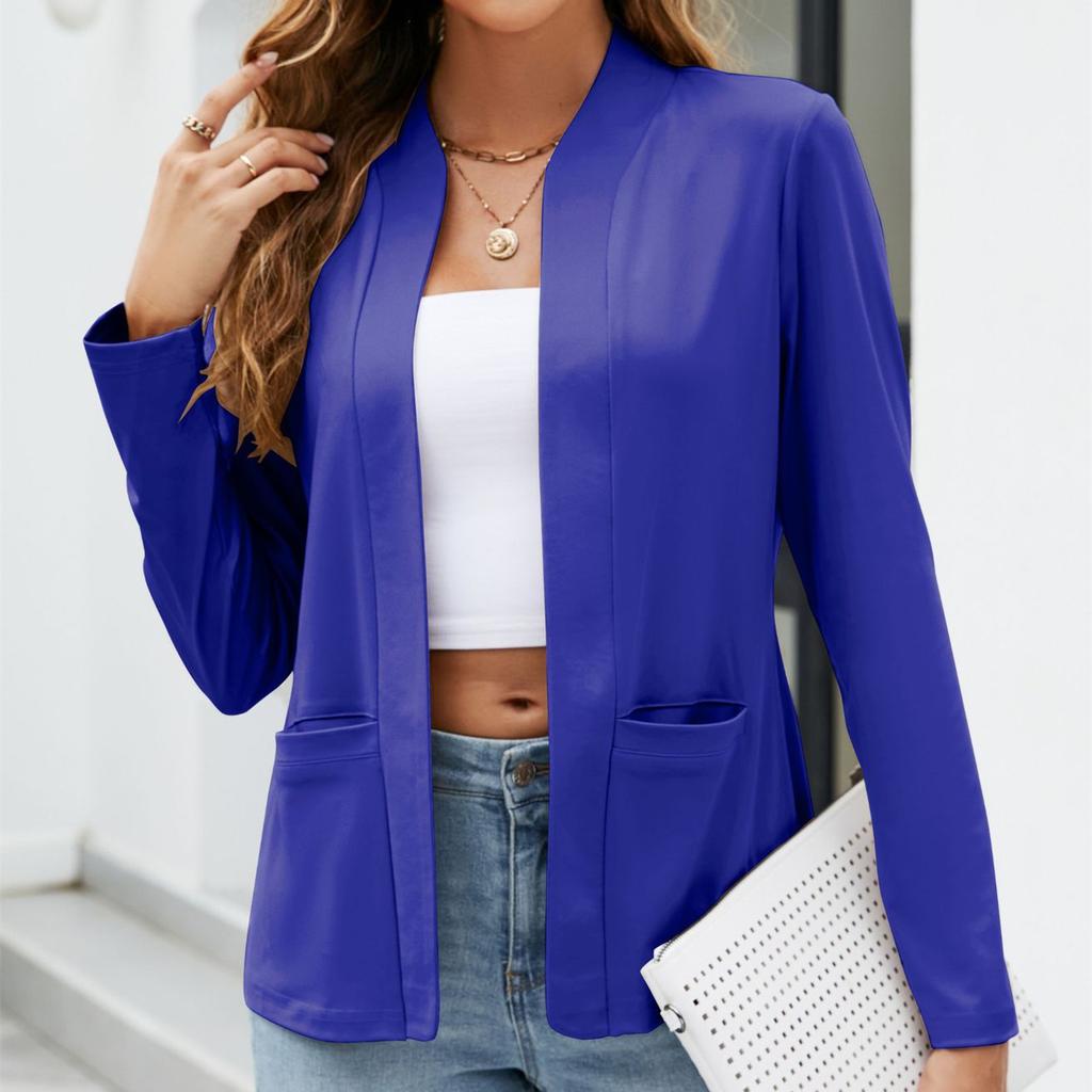 YYFS Женские модные повседневные весенне-осенние однотонные блузки и рубашки с длинными рукавами с принтом