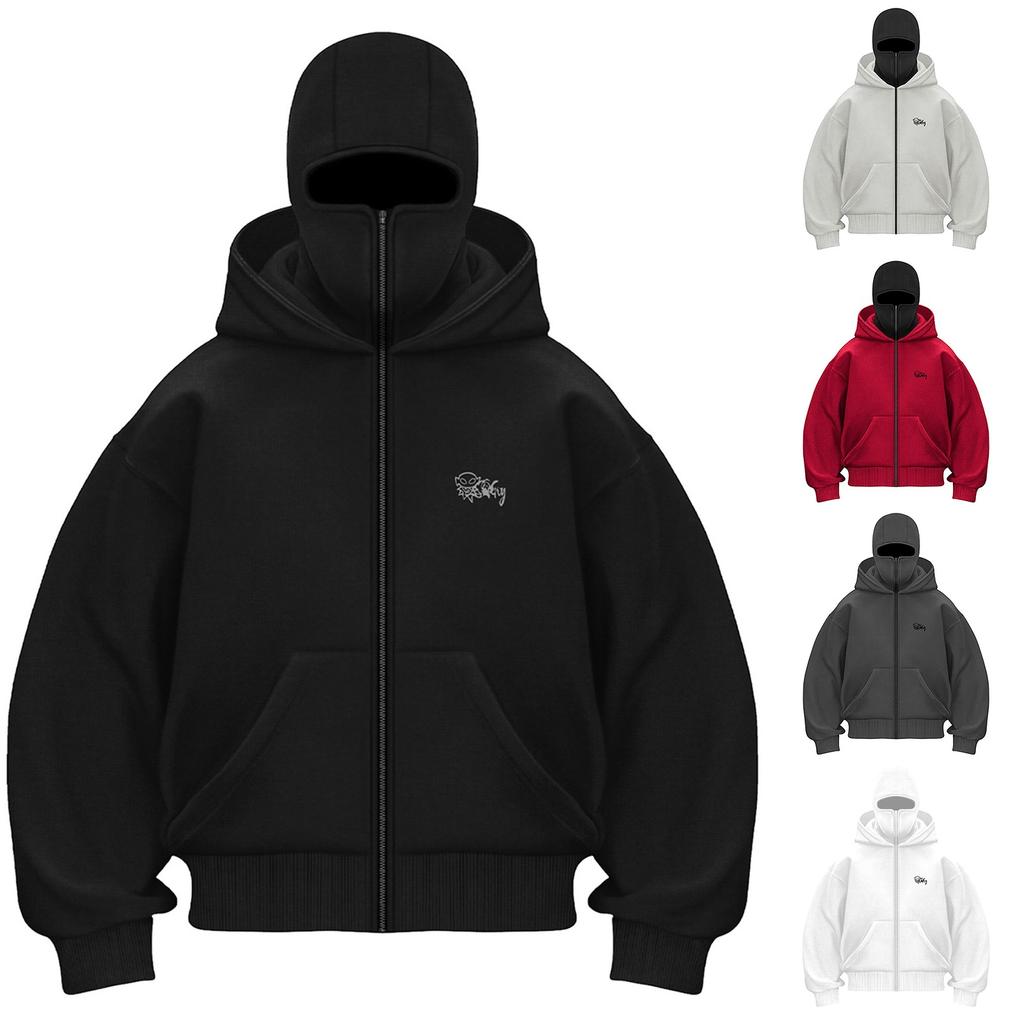 Короткая куртка с капюшоном и капюшоном для мужчин и женщин, спортивная куртка с двойной шапкой для активного отдыха