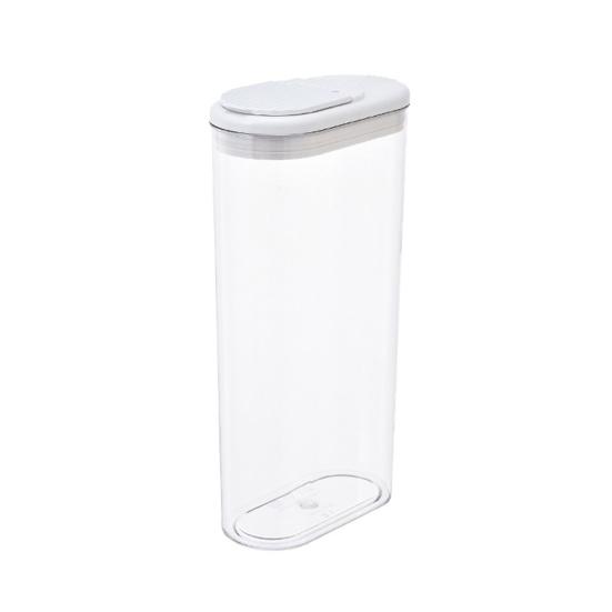 Герметичный контейнер для хранения продуктов Прозрачный пластиковый контейнер с откидными крышками для организации кухонной кладовой Банка для хранения сухих продуктов