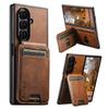 Кожаный чехол для телефона SUTENI со слотом для карт и подставкой для Samsung Z Fold 7/6/5 - Защитная крышка с текстурой масляного воска