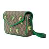 Gucci Chinese New Year Collection Double G Logo Adjustable Shoulder Strap Dragon Baby Print Canvas Leather Trim Handbag 774371-FACYZ-8746