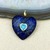 Natural Crystal Love Pendant Gemstone Pendant with Zircon Heart Flashing Stone Pendant Necklace Jewelry Making
