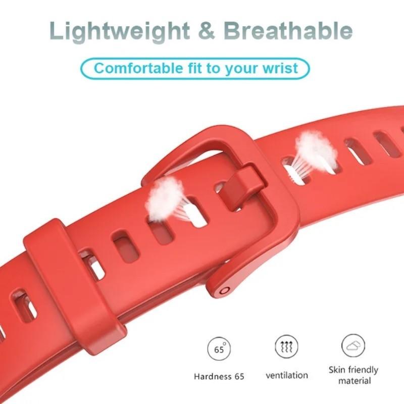 Silicone Strap For Huawei Band 8 9 10 Beacelet With Soft Case Replacement Watchband Accessories