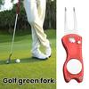Golf Green Fork with Magnetic Suction Function Compact Size Portable Magnetic Putt Alignment Ball Marker Foldable Golf Divot Repair Tool