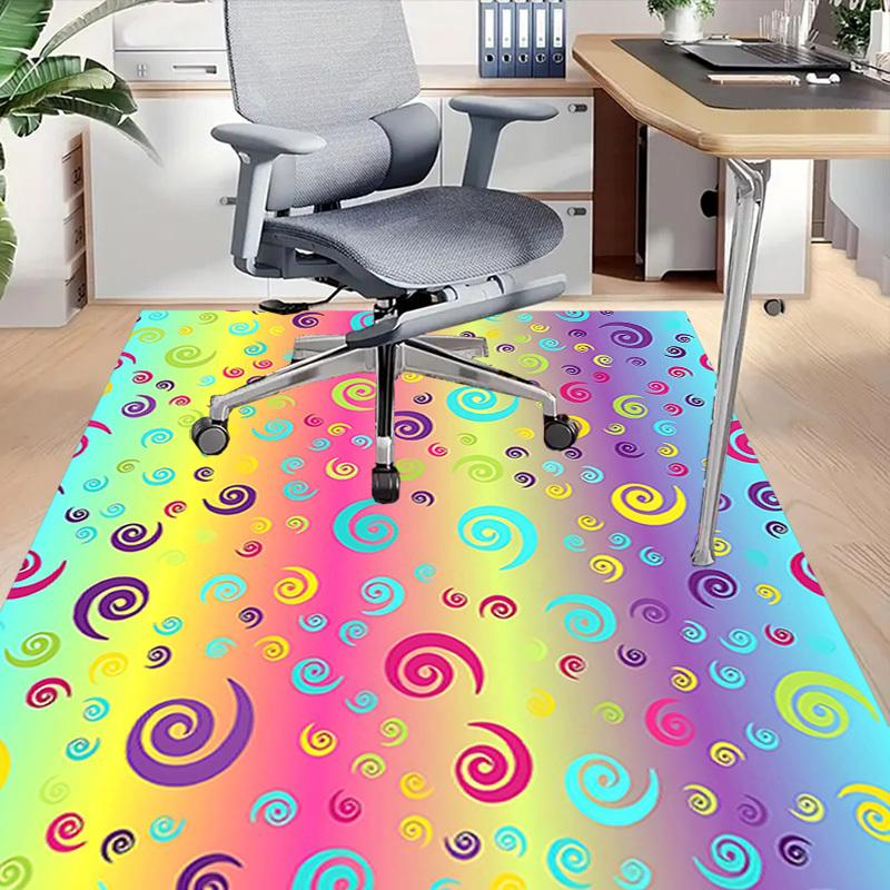 1PC Spiral Patterns Non-Slip Floor carpet, suitable for Office, bedroomand playrooms. It can also be used as a sofa footrest cover-T61