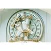 Seiko Clock Wall Clock Karakuri Clock Radio Clock Analog Karakuri Triple Selection Melody Rotating Decoration Ivory Marble Pattern RE576A