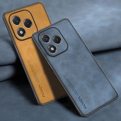 Чехол для Honor 400 Lite 5G Роскошный чехол для телефона из ПУ кожи для Honor400 Lite Задняя крышка Матовый силиконовый Ударопрочный Полная защита