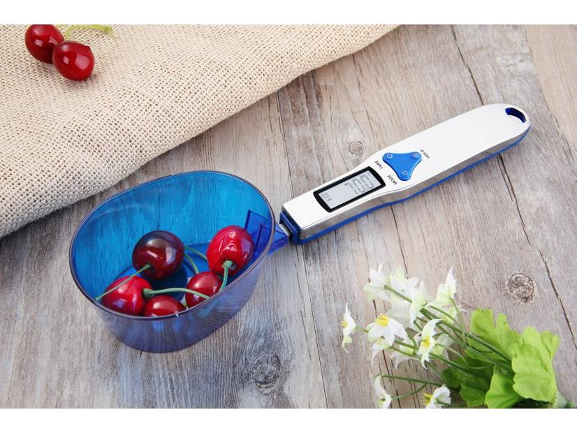 New Three-Spoon Digital Kitchen Scale - 0.1g Precision, 500g Capacity, Ideal for Ingredient Weighing