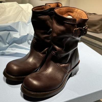 Ботинки Женская обувь Боевой Готический Женский Тренд Массивная Стильная Удобная Мокасины Черный Роскошный Низкий каблук Предложение