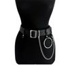Pu Leather Hip Hop Rock Punk Waist Chain Belly Necklace Tassel Belt Body Jewelry