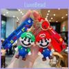 Creative Cartoon Mario Keychain Charming Pvc Decoration For Backpack And Keys