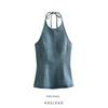 Kaslead New Arrival Women's Clothing Fashion Style Fashion All-Match Casual Neck Sleeveless Tops 1208892002