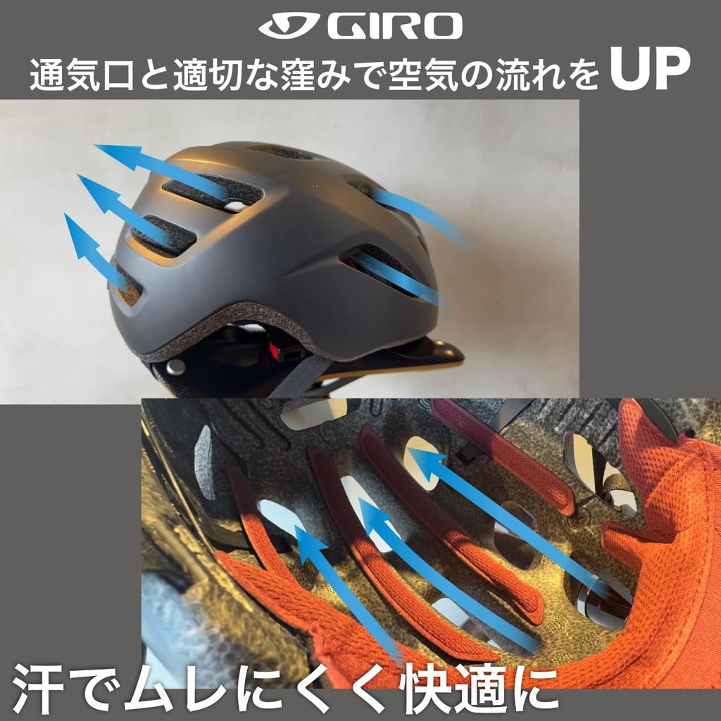 GIRO Велосипедный городской шлем Cormic Standard Матовый серый бордовый Свободный размер CORMICK STD для поездок на работу/в школу (54-61см) []