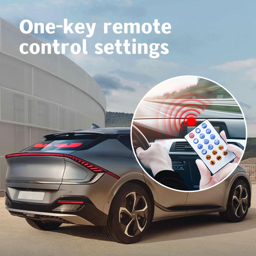 Светодиодная декоративная подсветка «Дьявольский глаз», программируемые светодиодные «Глаза демона», гибкий дисплей, пульт дистанционного управления для магазина/бара/грузовиков