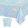 Purple Laser Disposale Tablecloth Aluminum Film Party Decoration  Birthday Wedding Party Supplies