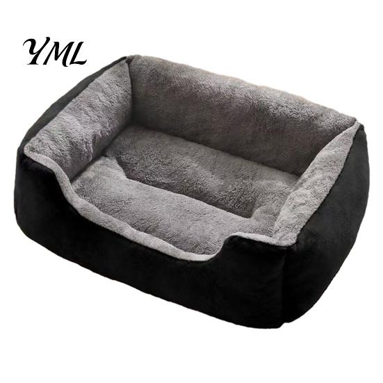 Plush Pet Mat for Sleeping Rectangular Cat Bed, Cozy Lounge Anti-slip Bottom, Bed with Bottom Washable Couch Indoor Cats Small Dogs Puppies Orthopedic