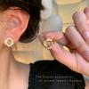 Серьги-гвоздики из серебра S925, корейские серьги для женщин, уникальный нишевый темперамент, блестящие серьги-гвоздики с бриллиантами, серьги 2026