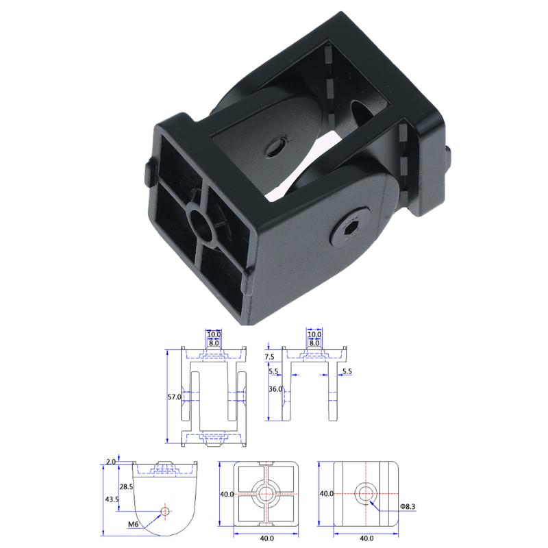 Регулируемая поворотная петля из цинкового сплава - 20/30/40 мм Поворотные петли для алюминиевых профилей, Петли для дверей шкафов с поворотом на 90 градусов