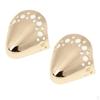 Fashion Metal Shoes Accessories DIY Pointed Shoe Charm Gold Design 1