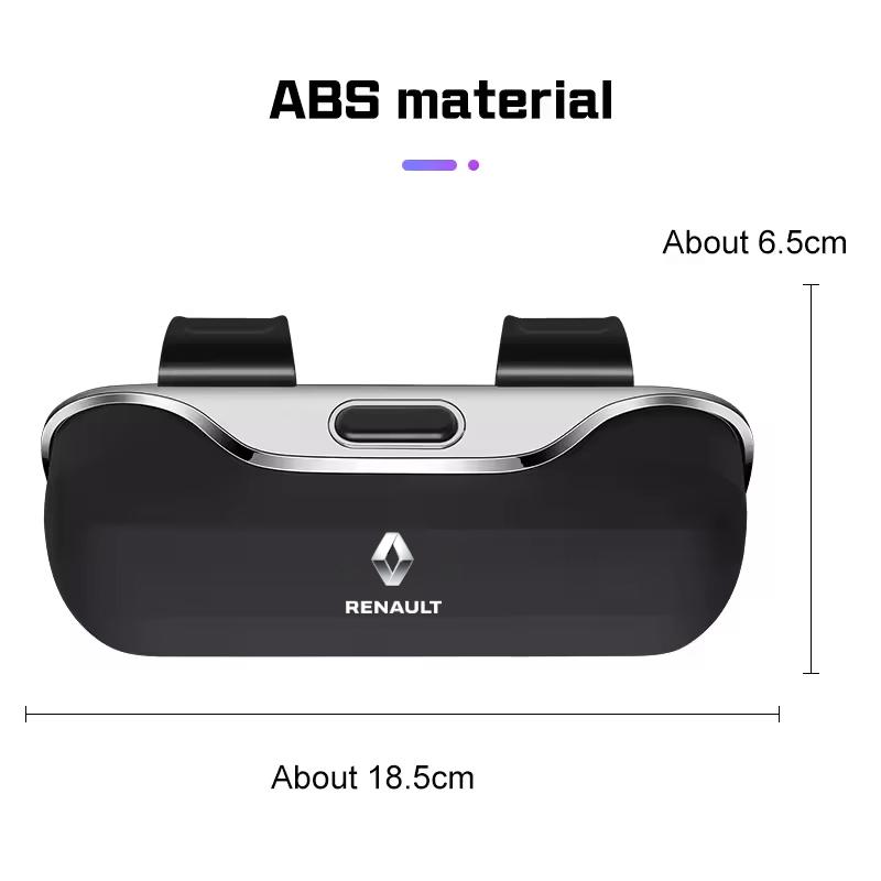 Hub Caps Car Visor Sunglasses Glasses Case Clip Eyeglasses Box Holder For Renault Megane 2 3 4 Twingo Clio Talisman Captur Trafi