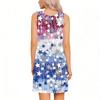 Sleeveless Tear Away Dress for Women Post Shoulder Surgery Independence Day Star Print Adjustable Fit Lightweight Summer Dress