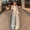 High Waist Loose Slim Wide-leg Pants for Women In Autumn and Winter Drawstring Wide-leg Casual Pants for Women In Autumn and Winter