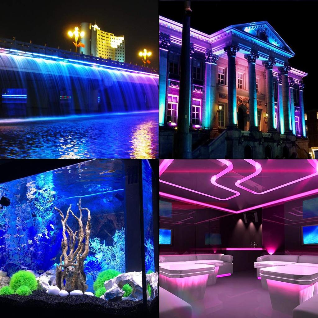 MEIKEE RGB Floodlight, Atmosphere Flood Light, Outdoor Color Light, Dimmable, Decorative Lighting for Christmas, Weddings, Bars, Hotels, Lounges,