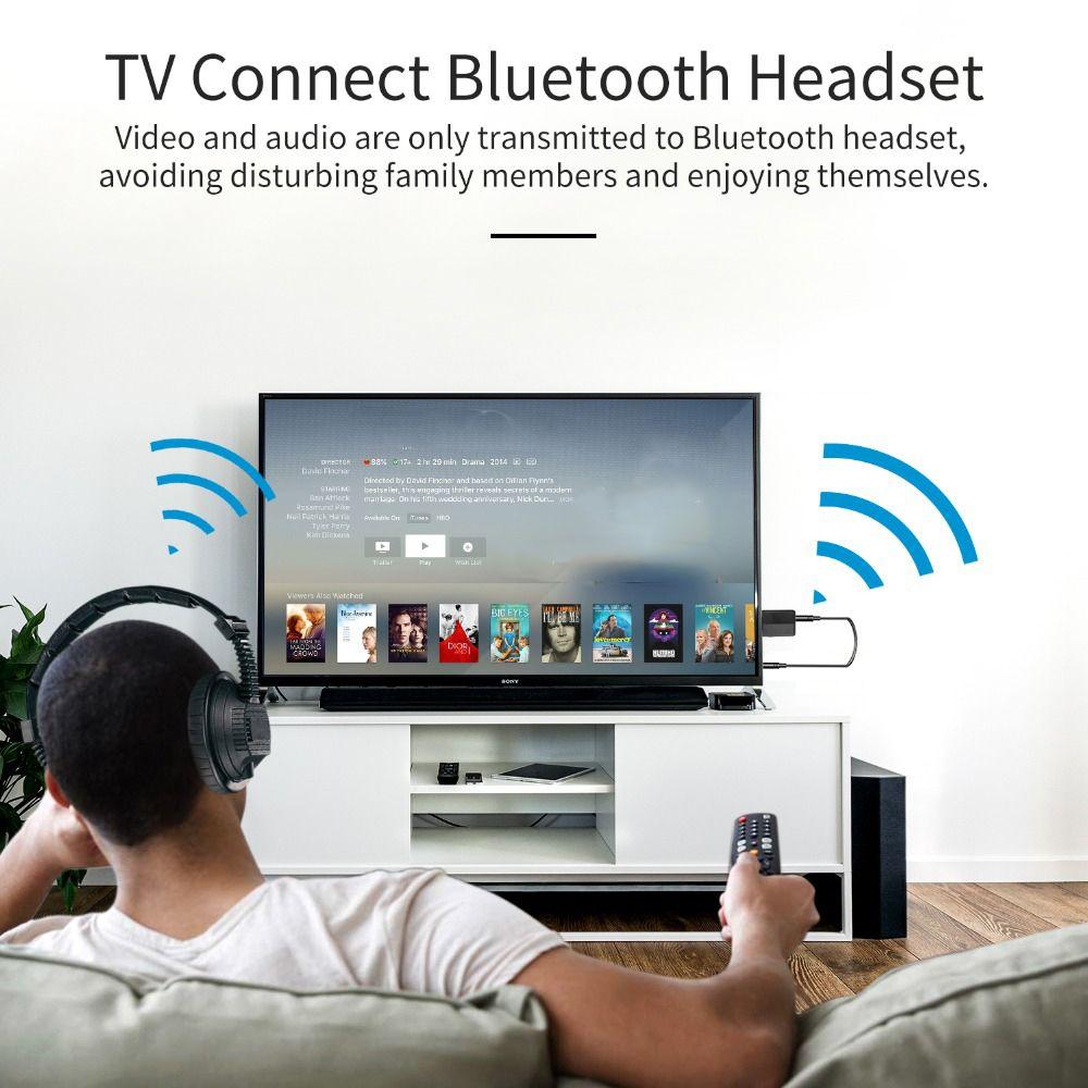 Dongle 3.5mm Stereo USB Transmitter Sound Card 3 in 1 Bluetooth 5.0 Adapter Music Audio Receiver