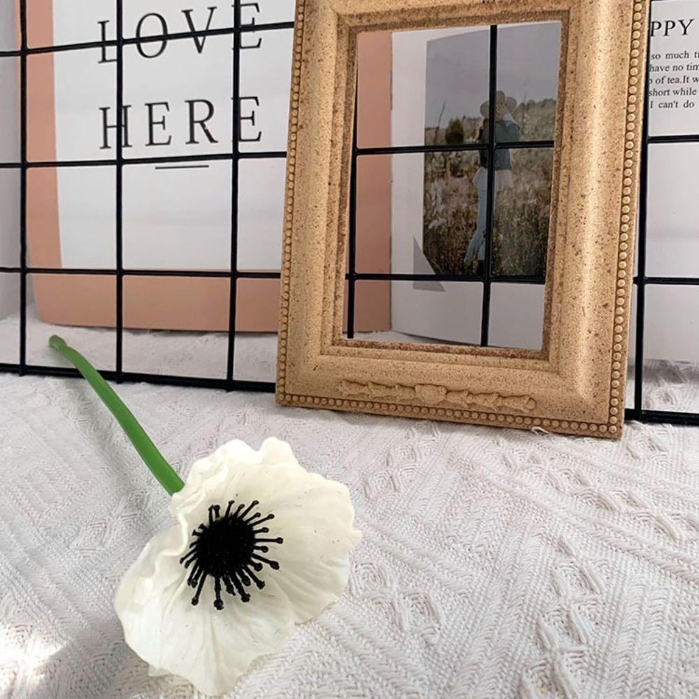 Real Touch PU Poppies Flowers Handmade Fake Poppies Flowers Artificial Poppies Flowers Garden