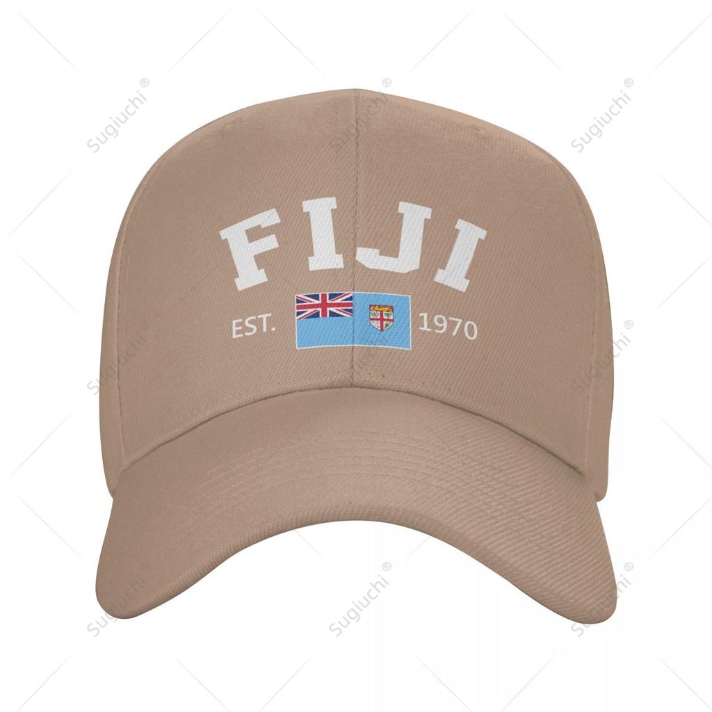 Unisex Baseball Cap FIJI EST Independence Day Wild Sun Shade Peaked Adjustable Outdoor Caps for Unisex Women