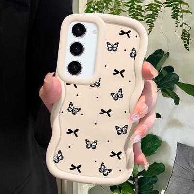 Модный мягкий чехол-бабочка для телефона Samsung Galaxy A52 A73 A12 A11 S24 Ultra 5G S23 S22 S21 S20 FE Wave Edge противоударный защитный резиновый чехол