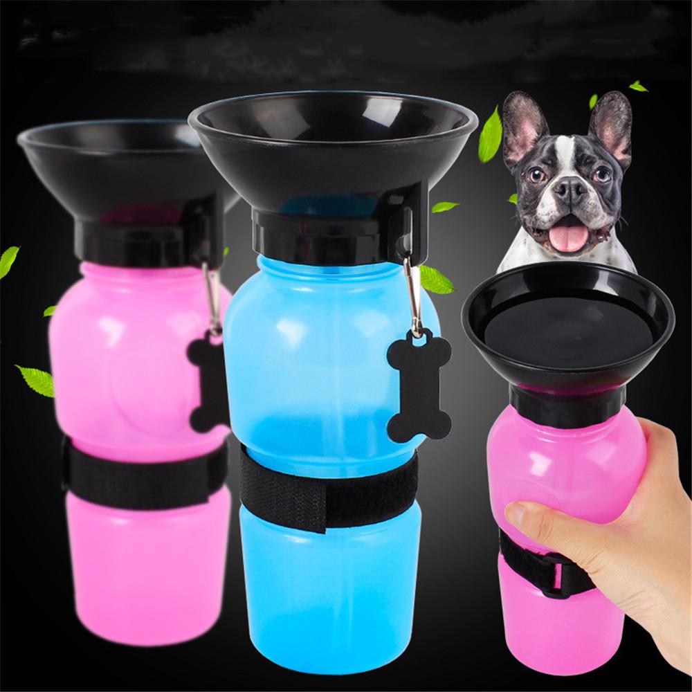 Dog Drinking Water Bottle Pet Puppy Sport Portable Travel Outdoor Feed Bowl Mug Cup Dispenser HD