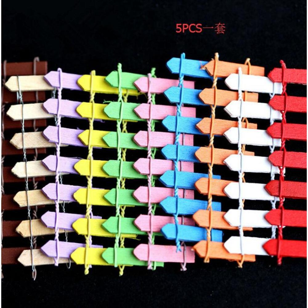 Cute Village House Miniature Garden Mini Bridge Stairs Craft Figurine Plant Pot Garden Ornament Miniature Fairy Garden Supplies