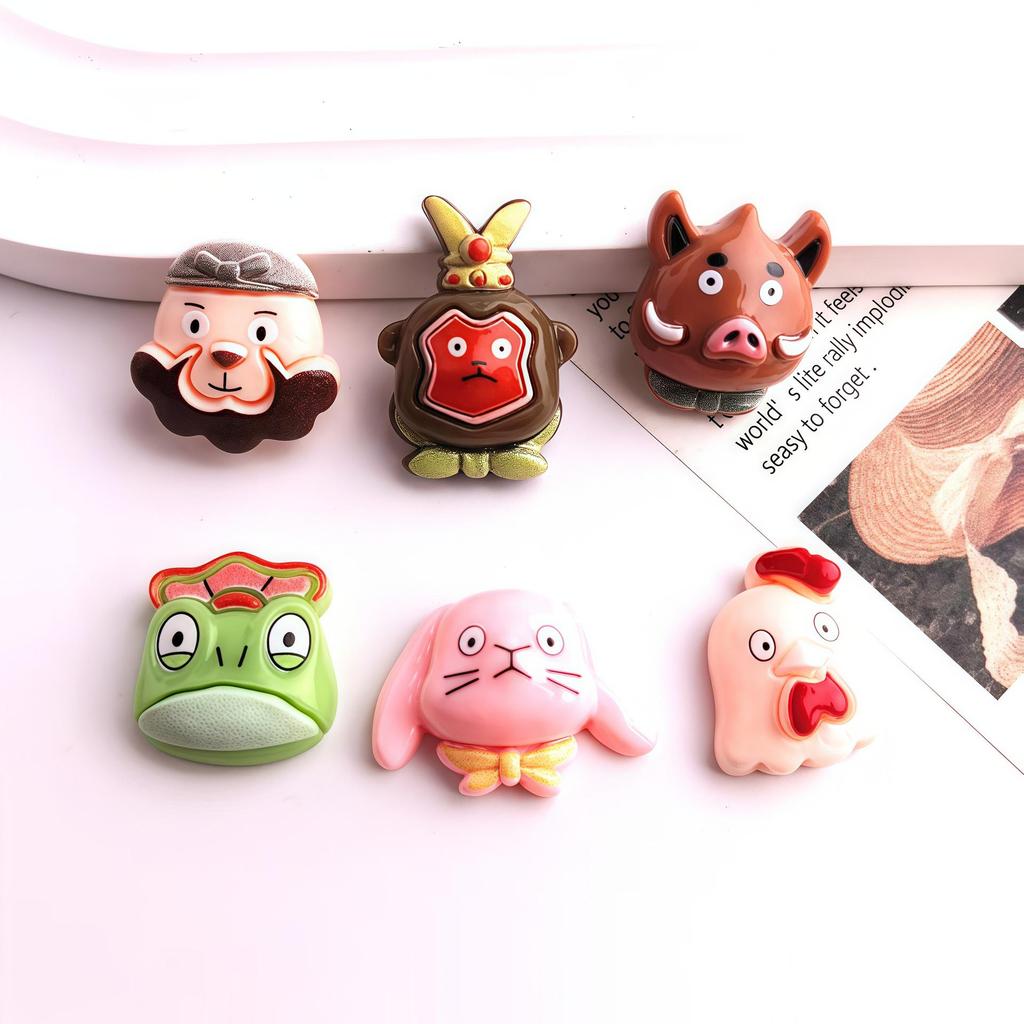 Adorable Mischievous Mountain Monster Resin Accessories: Phone Case, Hair Clip & Fridge Magnet