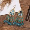 Accessories Bohemian Water Drop Rice Bead Earrings Personalized Long Earrings