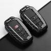 ABS Углеродное волокно Чехол для ключа автомобиля Крышка Оболочка Брелок для Toyota Prius Camry Corolla C-HR CHR RAV4 Prado 2018 2022 Аксессуары для ключей