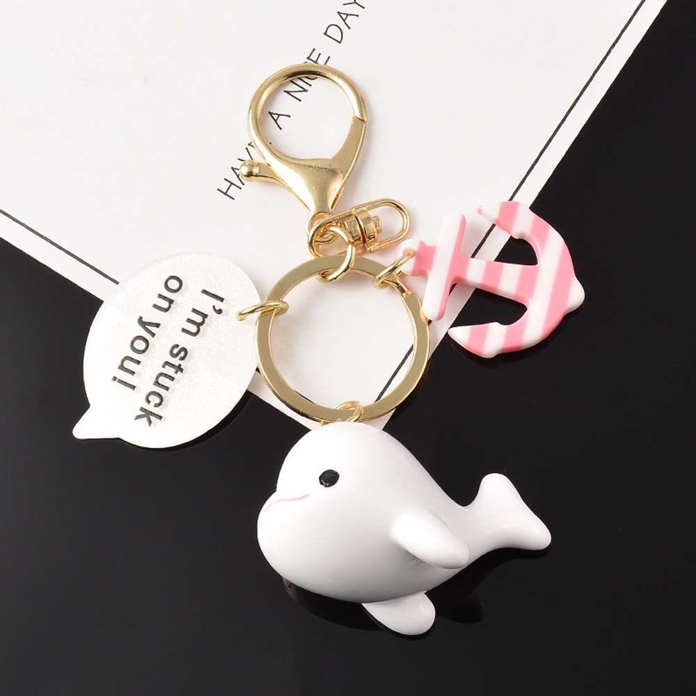 Car Interior Accessories Bag Charm Keyring Ornaments Dolphin Key Chain Whale Keychain Key Rings