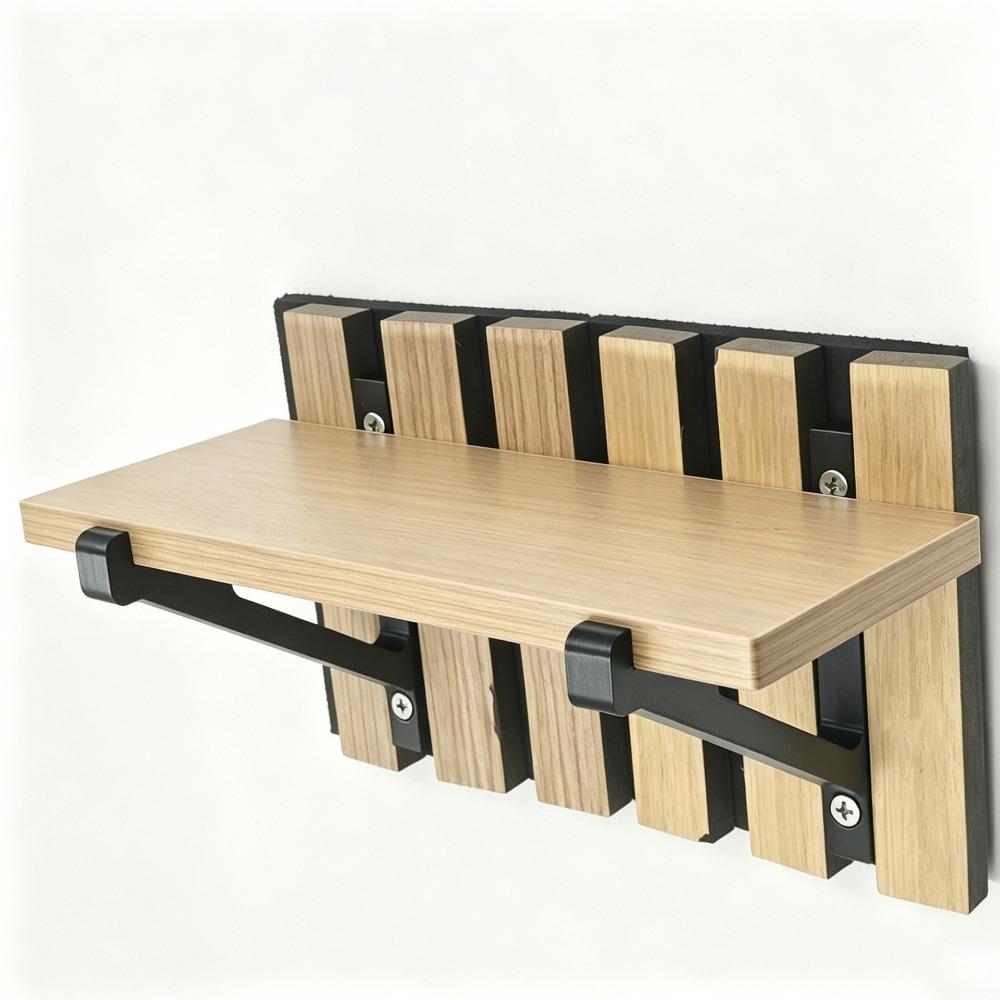 3D Printed Acoustic Panel Shelf Easy Installation Sound Absorbing Board Bracket Noise Reduction