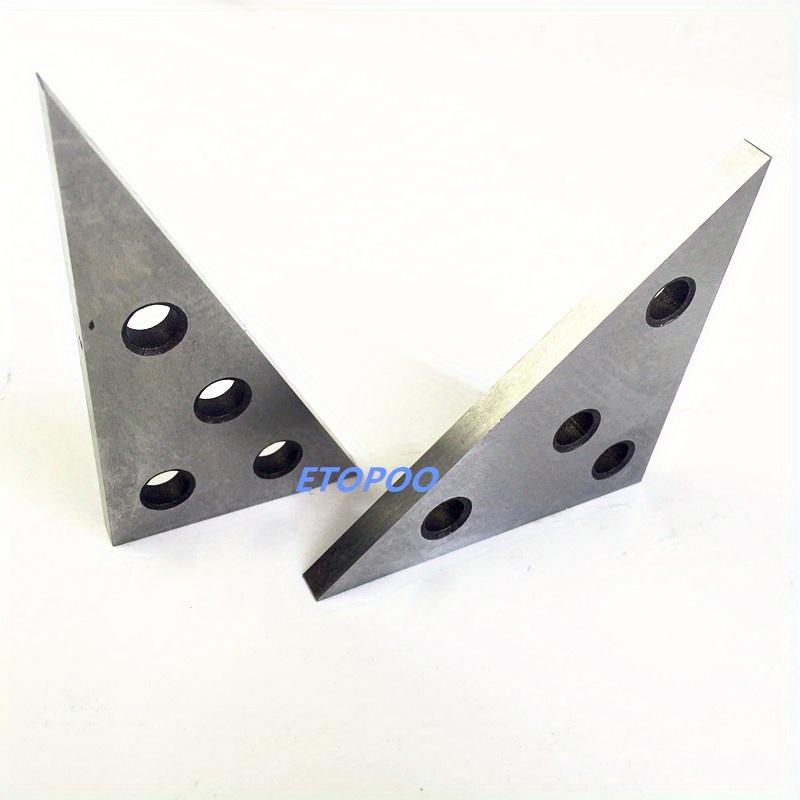 2 Pcs/Set Solid Angle Plates Angle Block Set 30-60-90 & 45-45-90 Precision +/- 20 Seconds Angle Block Gauge Machinist Tool